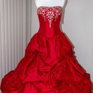 Kay's Bridal, Red Ballgown Dress